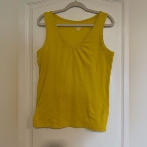 Merona yellow v neck tank top​​​​​​​
